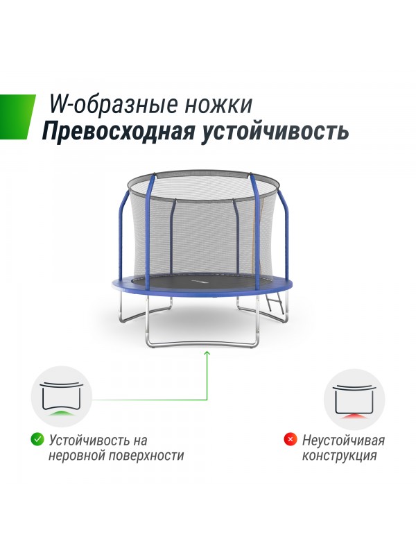 Батут UNIX Line SUPREME BASIC 8 ft (blue)