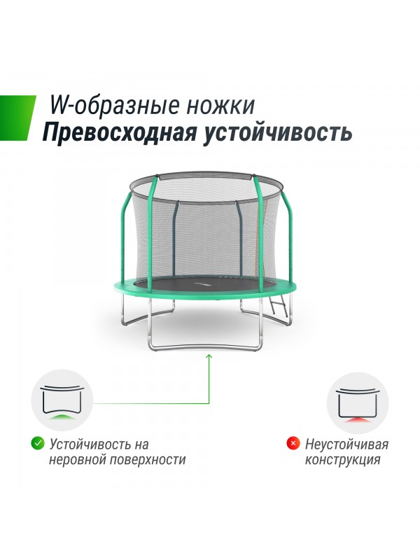 Батут UNIX Line SUPREME BASIC 8 ft (green)