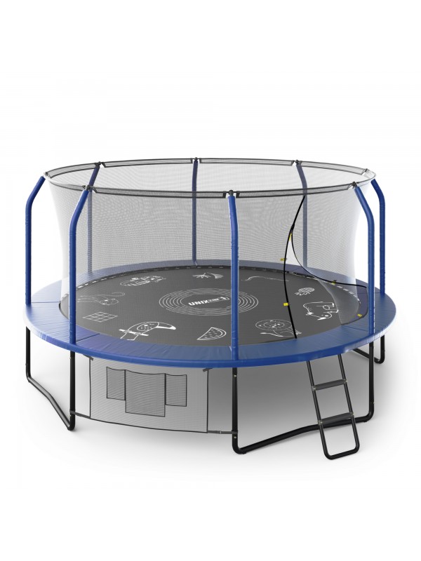 Батут UNIX Line SUPREME GAME 14 ft (blue)