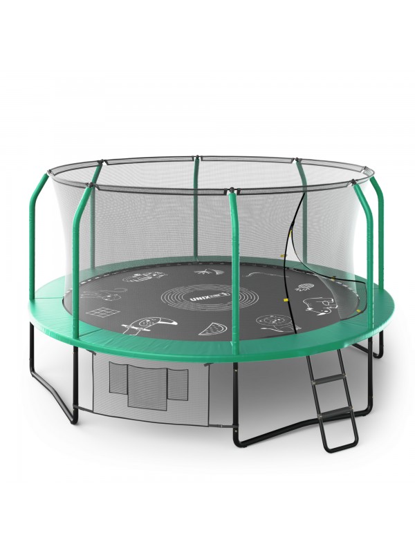 Батут UNIX Line SUPREME GAME 14 ft (green)