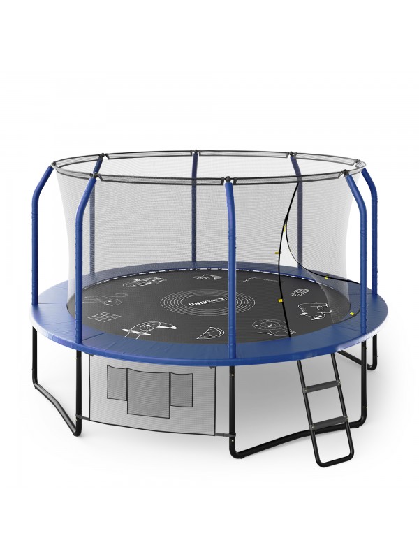 Батут UNIX Line SUPREME GAME 12 ft (blue)