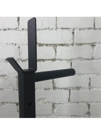 Стойки под штангу с подстраховкой и брусьями, черный