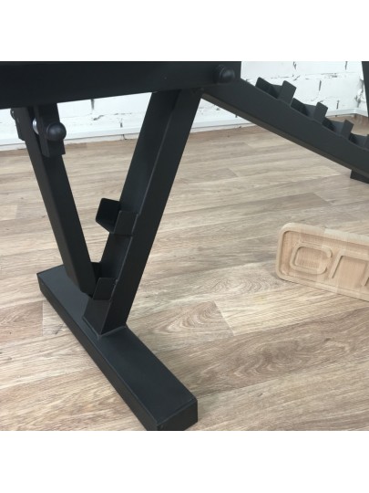 Регулируемая скамья для жима, черная