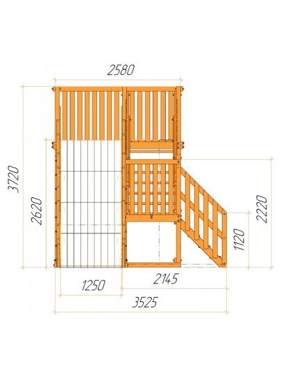Зимняя горка «Метелица» 10 метров + Сертификат EAЭC